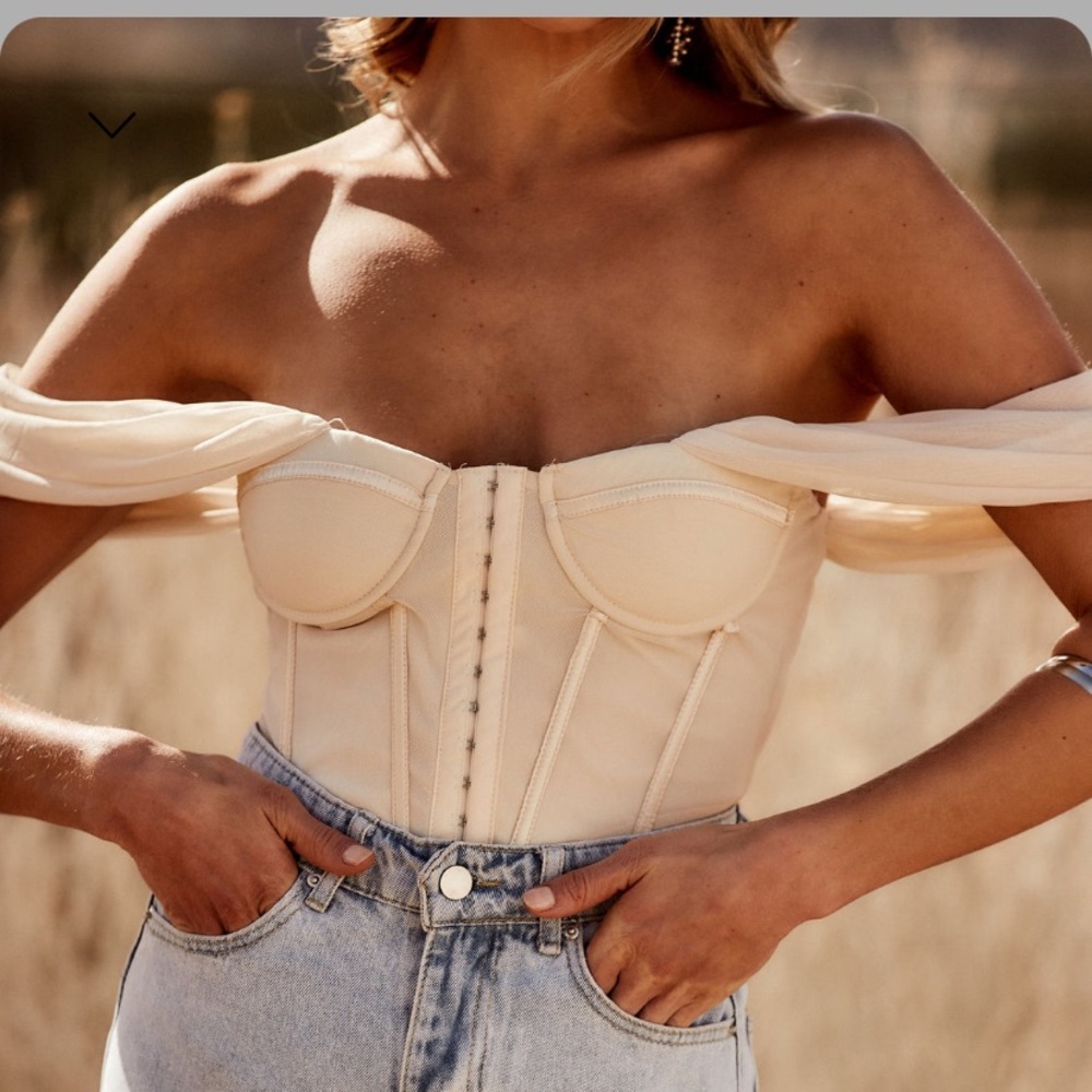 NWT Besame Cream Corset Top from 12th Tribe